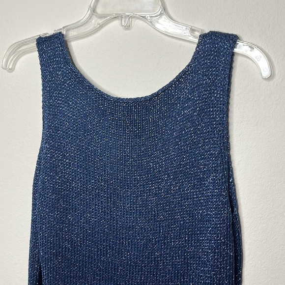New York & Company Navy Blue Sweater Tank Top - Picture 5 of 7